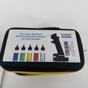 No-Clean Airbrush Kit with Disposable Nozzle (50pcs x 0.2mm & 100pcs x 0.3mm